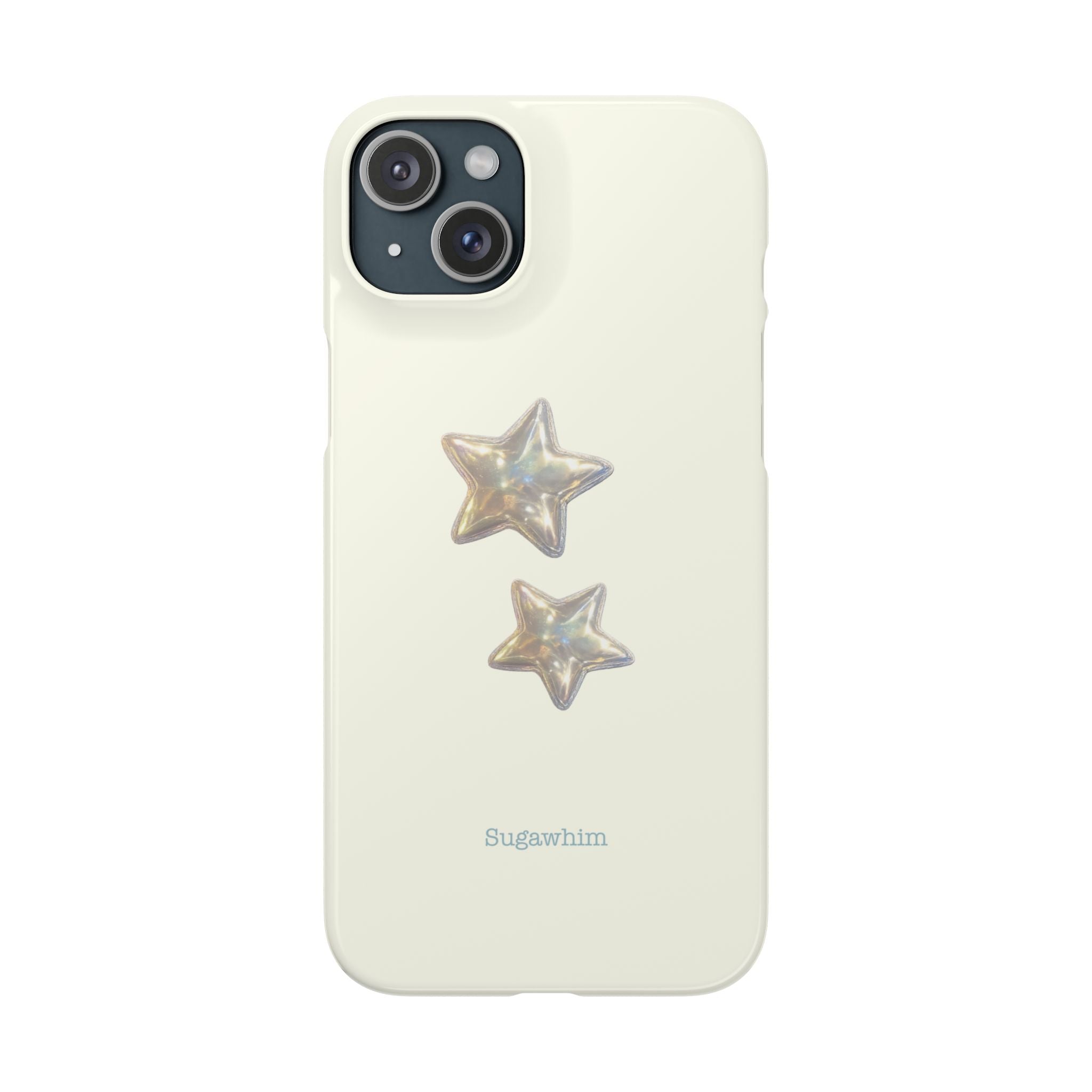 CHARLIE- SILVER IRIDESCENT STAR