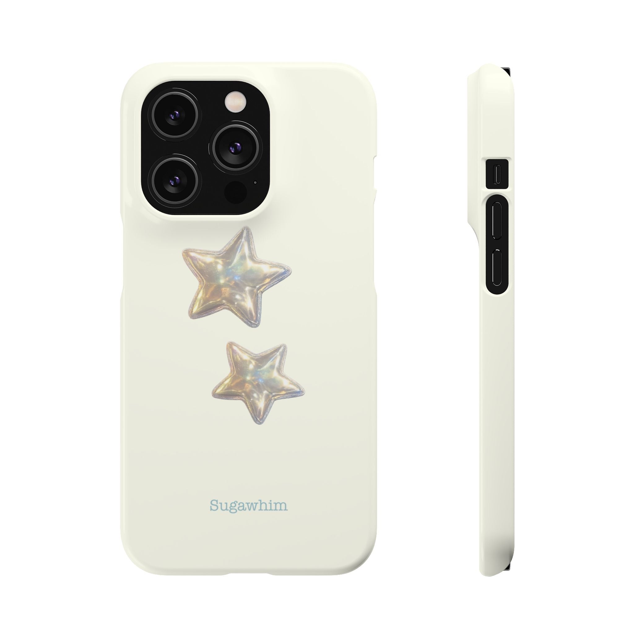 CHARLIE- SILVER IRIDESCENT STAR