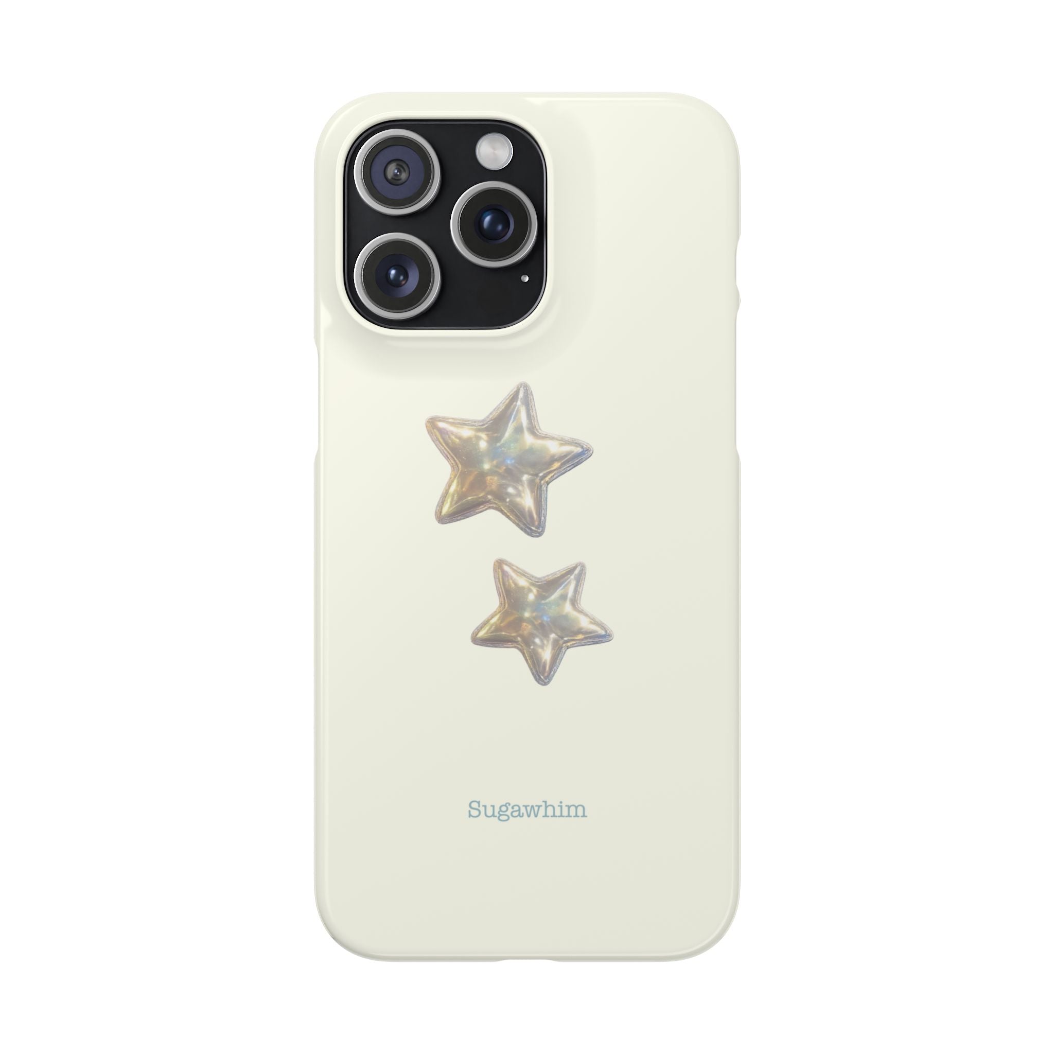 CHARLIE- SILVER IRIDESCENT STAR
