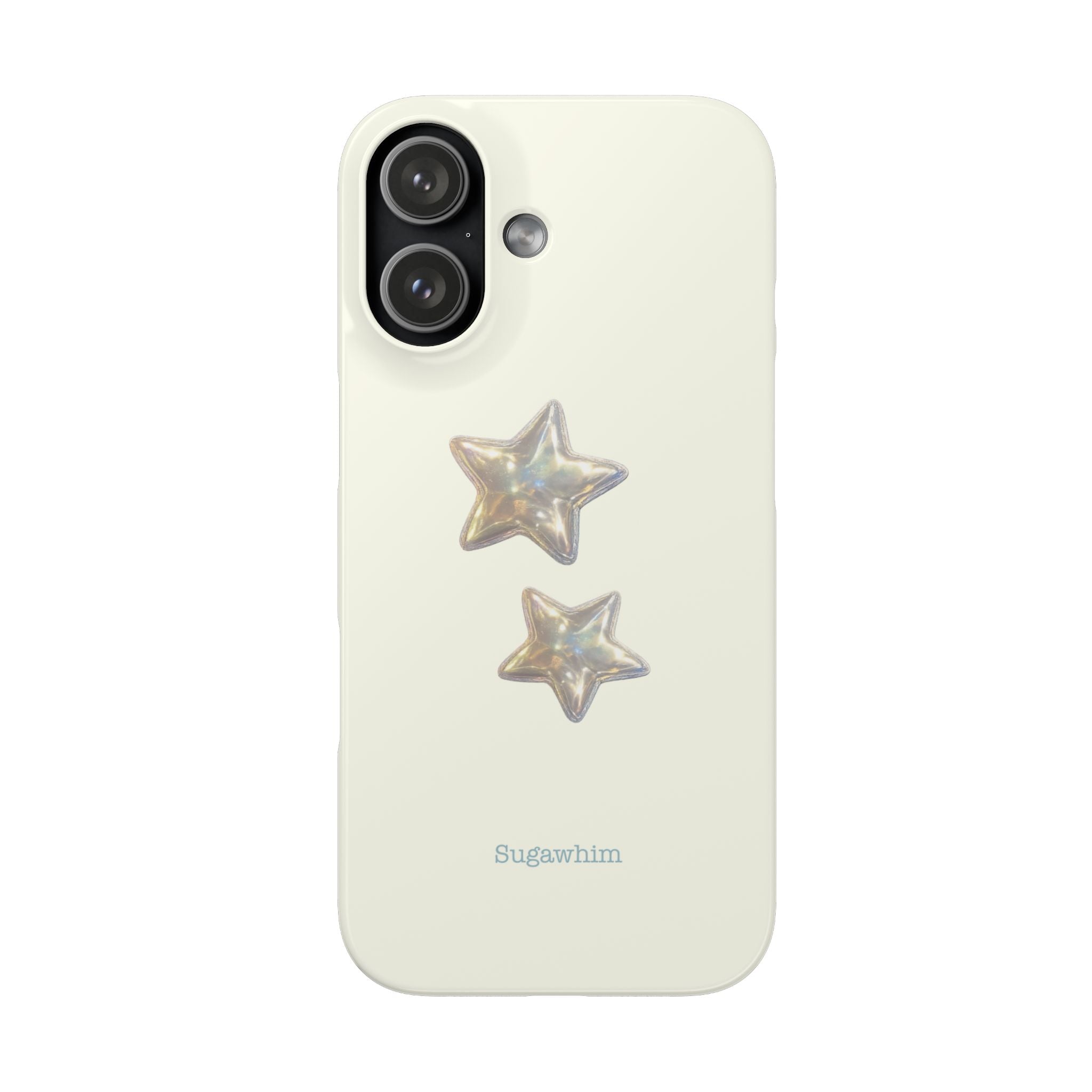 CHARLIE- SILVER IRIDESCENT STAR