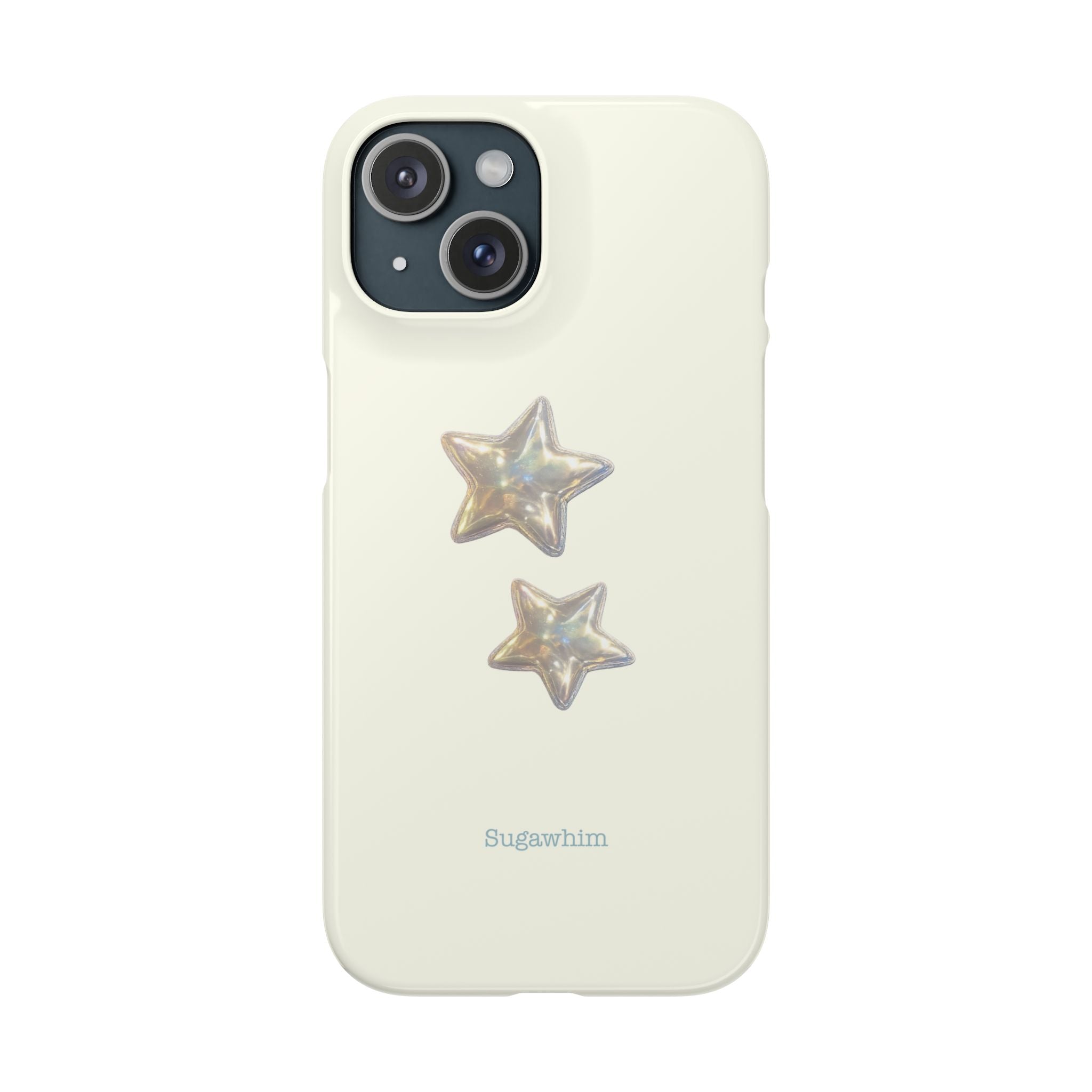 CHARLIE- SILVER IRIDESCENT STAR