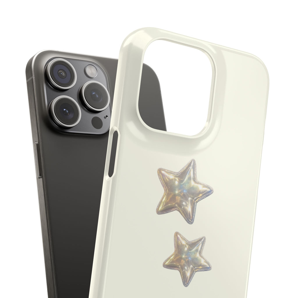 CHARLIE- SILVER IRIDESCENT STAR