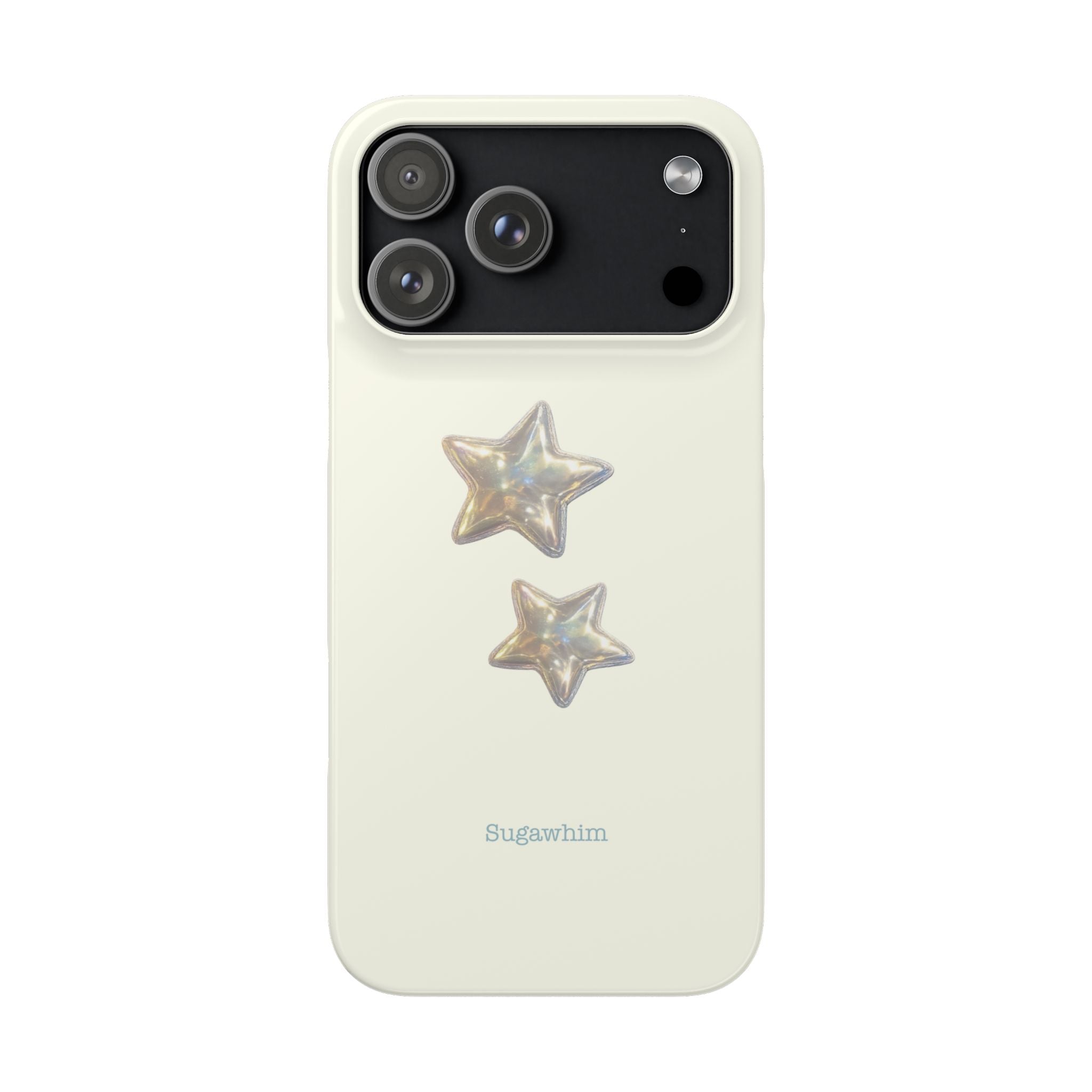 CHARLIE- SILVER IRIDESCENT STAR