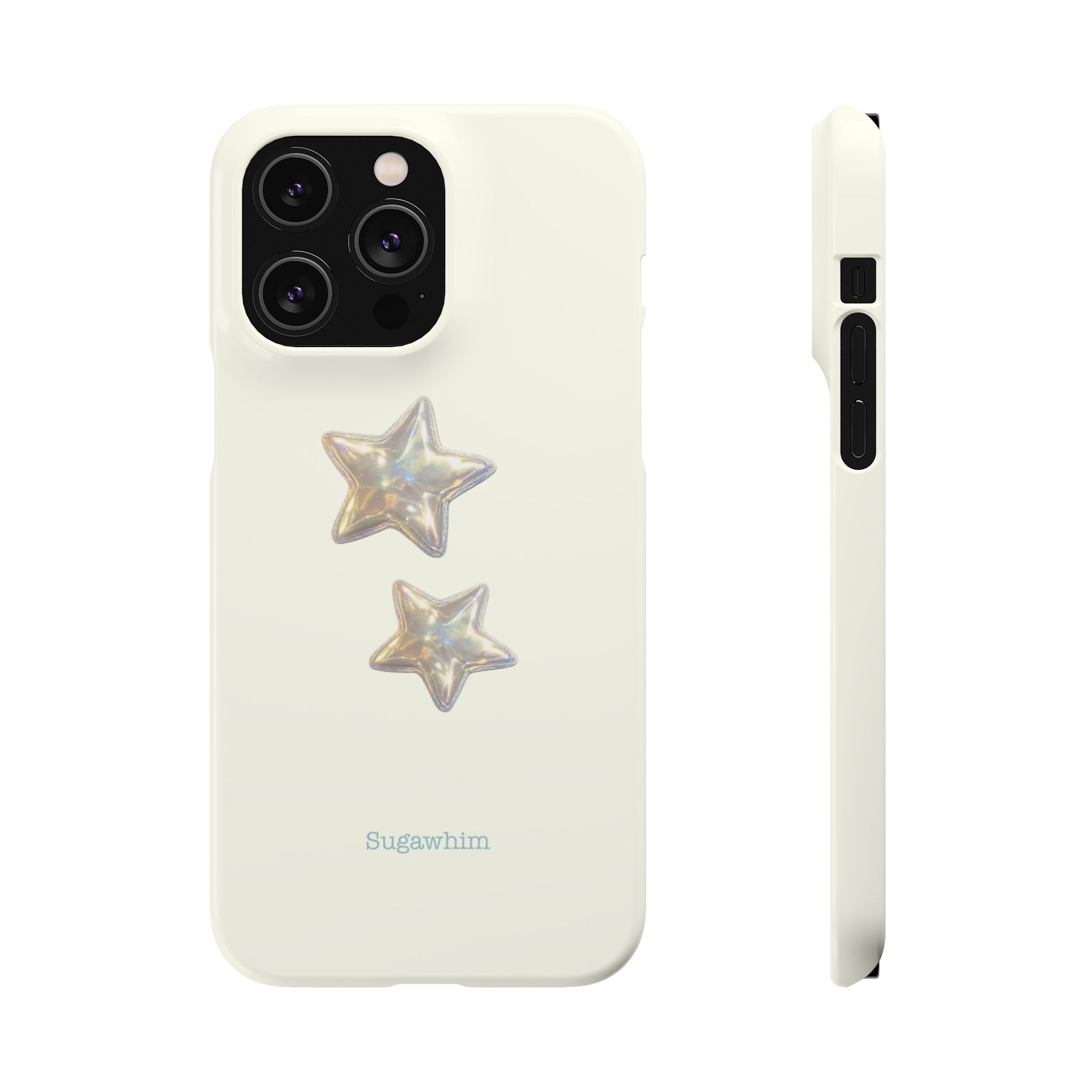CHARLIE- SILVER IRIDESCENT STAR