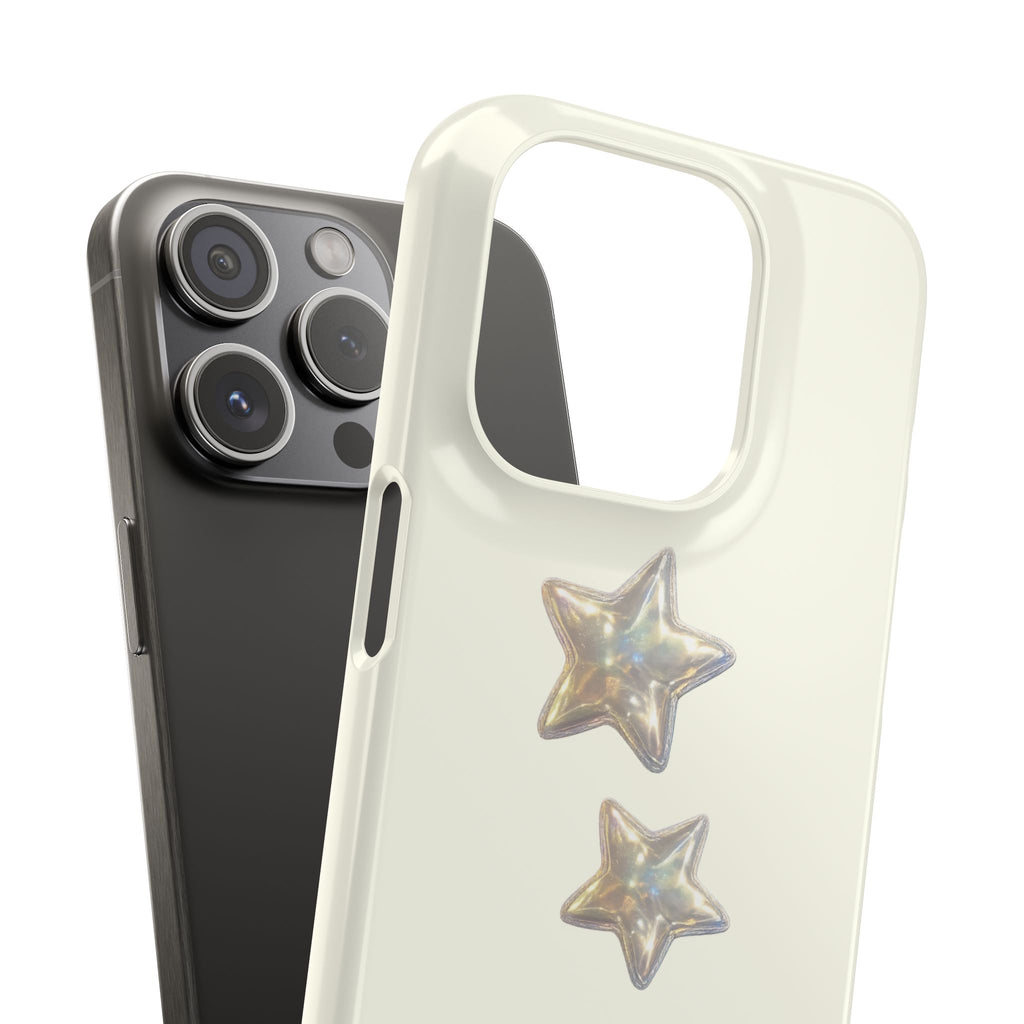 CHARLIE- SILVER IRIDESCENT STAR