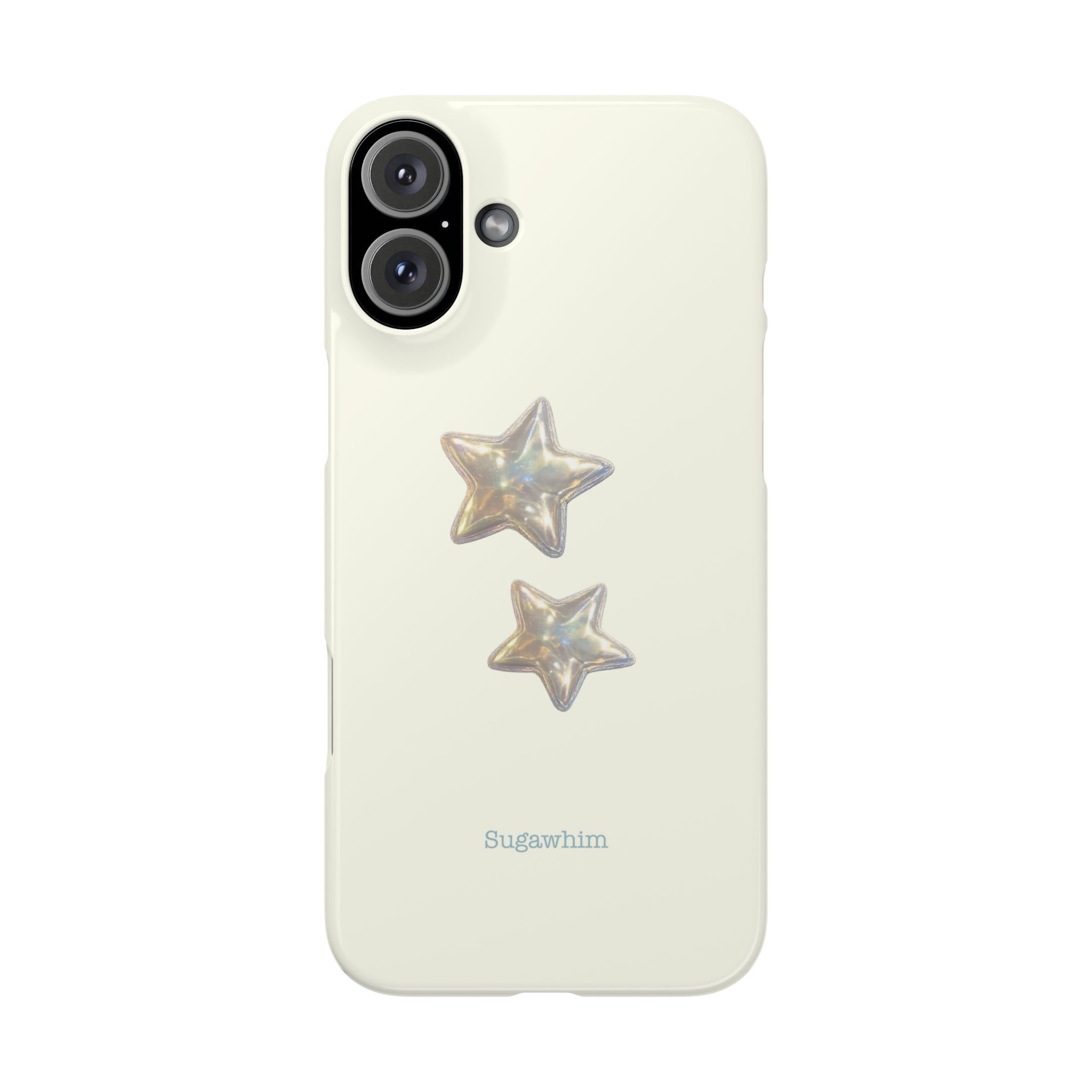 CHARLIE- SILVER IRIDESCENT STAR