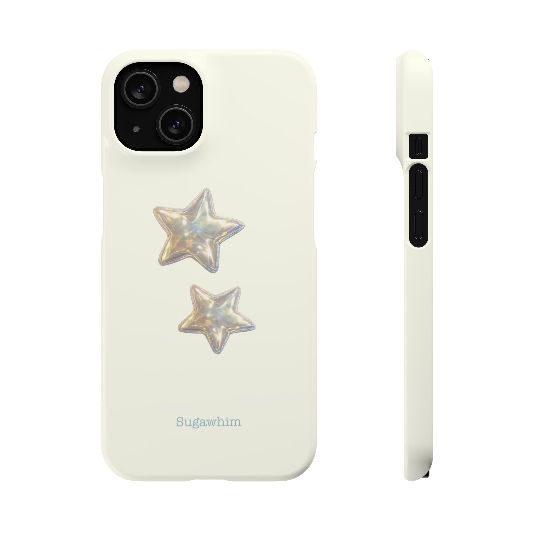 CHARLIE- SILVER IRIDESCENT STAR