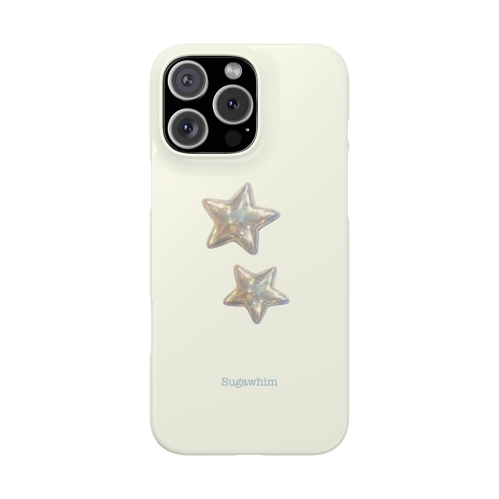 CHARLIE- SILVER IRIDESCENT STAR