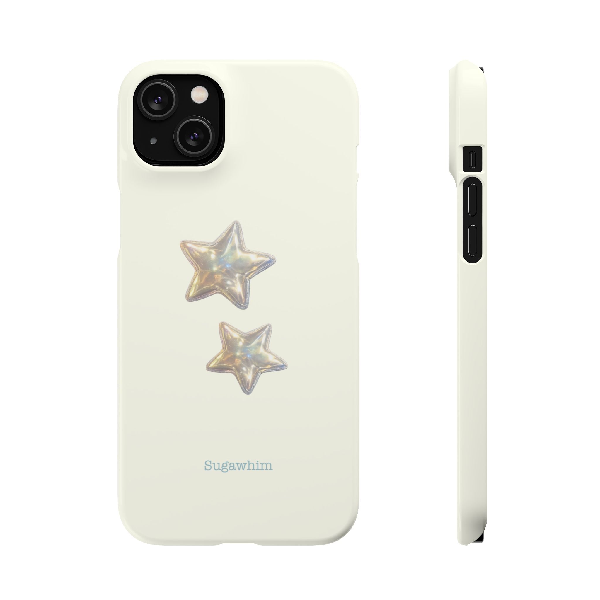 CHARLIE- SILVER IRIDESCENT STAR
