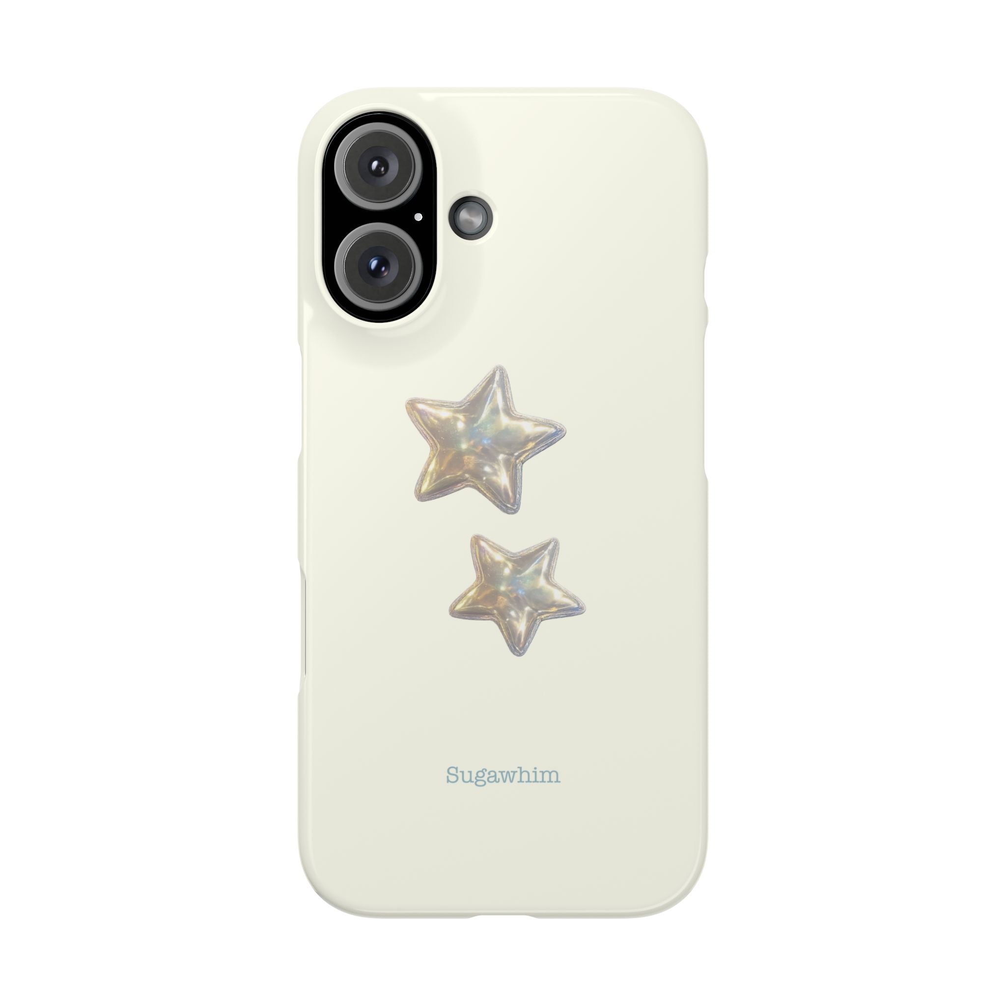 CHARLIE- SILVER IRIDESCENT STAR