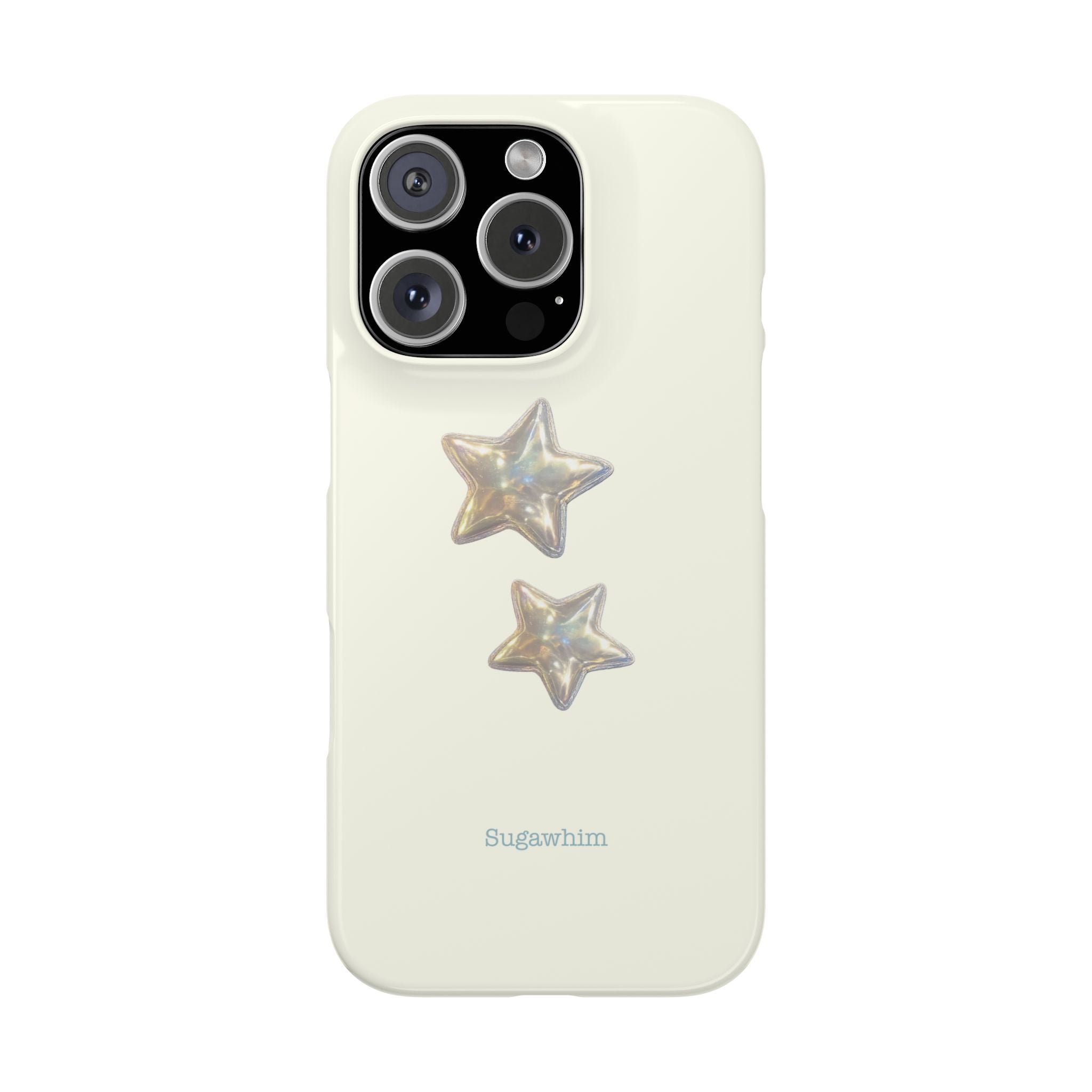 CHARLIE- SILVER IRIDESCENT STAR