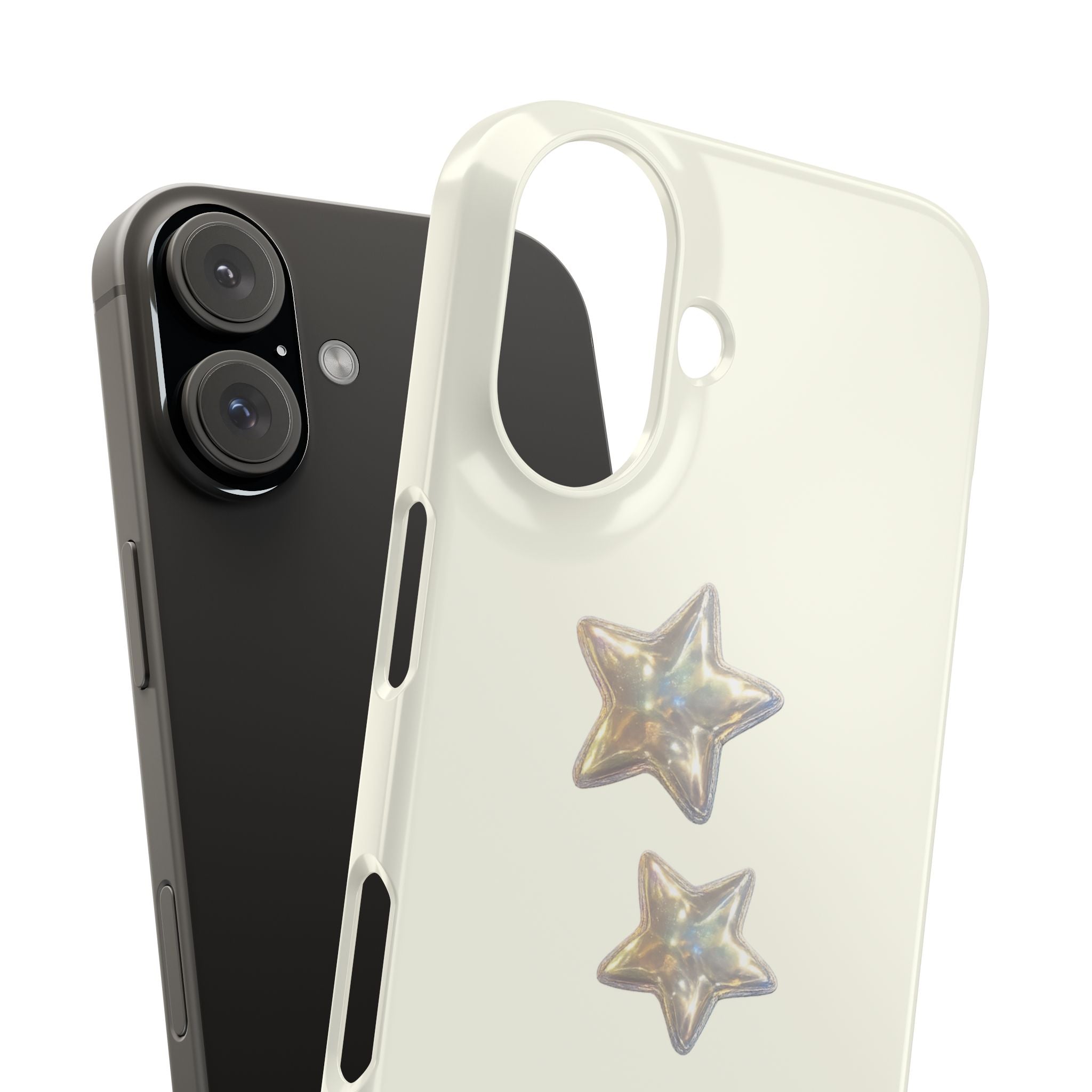 CHARLIE- SILVER IRIDESCENT STAR