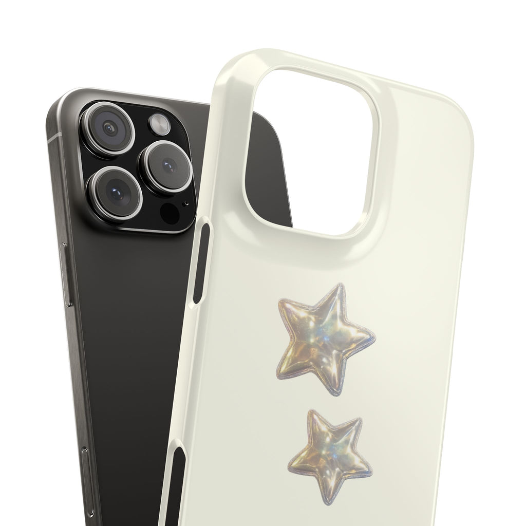 CHARLIE- SILVER IRIDESCENT STAR